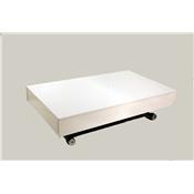 Table basse relevable Kubic Blanc