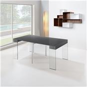 Console Extensible NEW YORK<br />Laqué Gris Anthracite